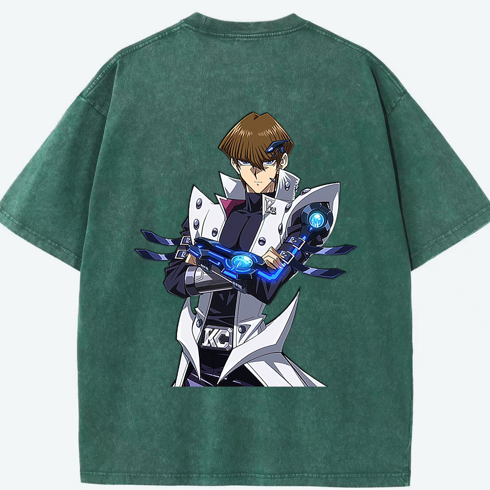 （画像用） 遊☆戯☆王 Yu-Gi-Oh! 綿100% ヴィンテージ風 半袖Tシャツ（背面プリント）